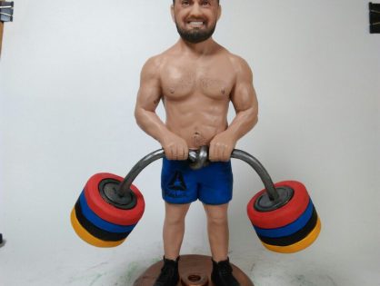 Сaricatures figures from photos – Weightlifter