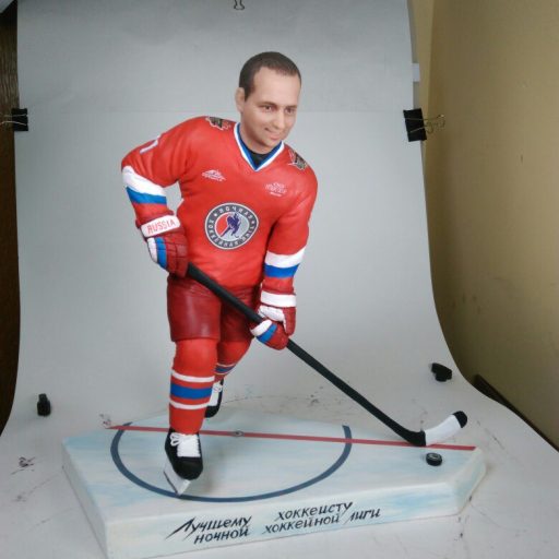 Сustom  sport statue – hockey player